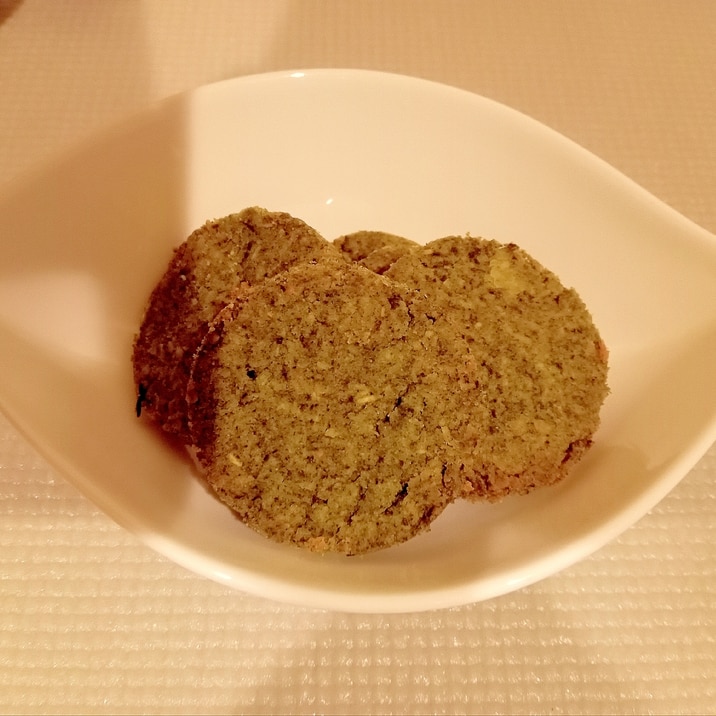 グルテンフリー!米粉の緑茶ココナツサブレ